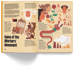 Interior spread for Human Rights